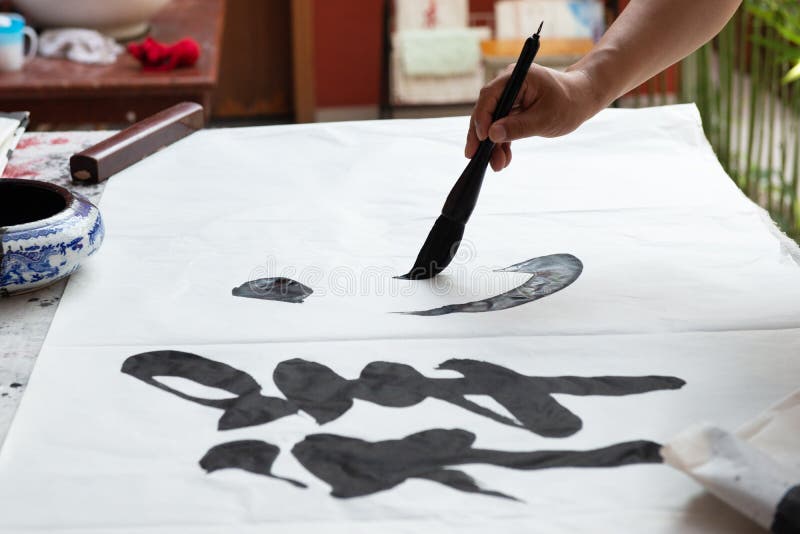 Calligraphy. Chinese Characters Stock Image Image of east, artistic