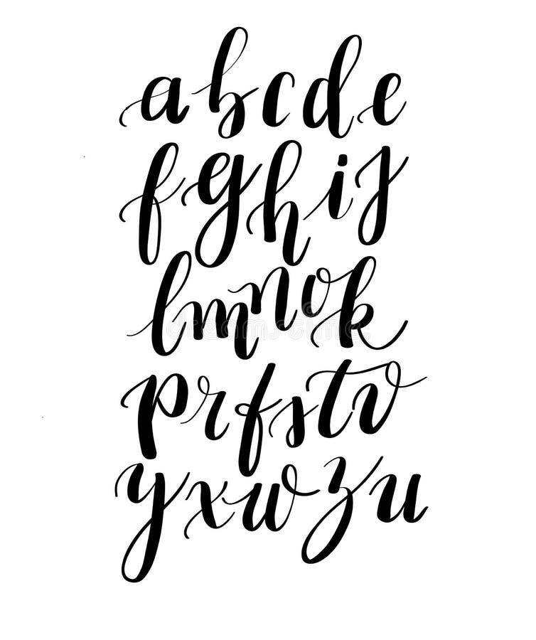 Calligraphy Hand-written Fonts. Handwritten Brush Style Modern ...