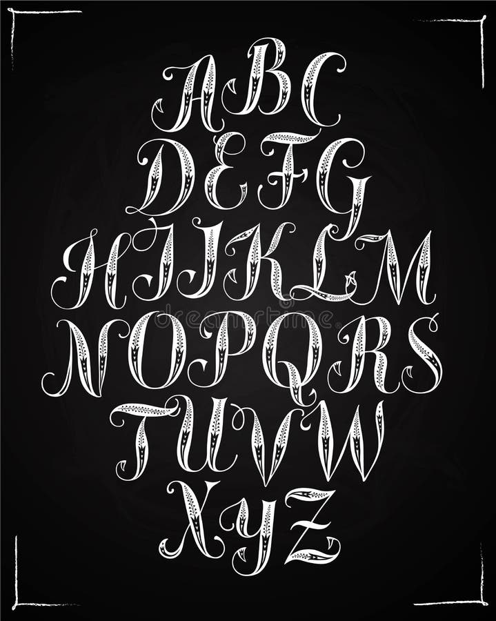 Decorative Calligraphy Alphabet