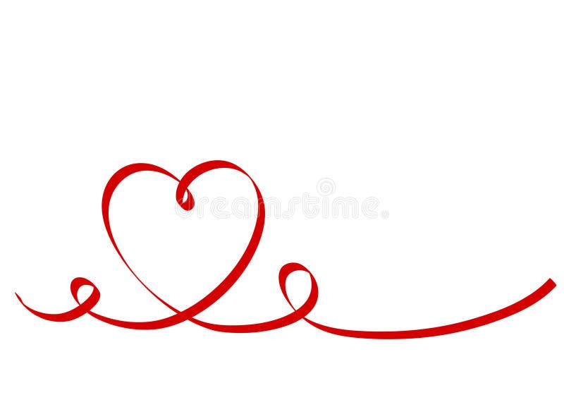 Red heart ribbon Stock Photo by ©firefox 47275887