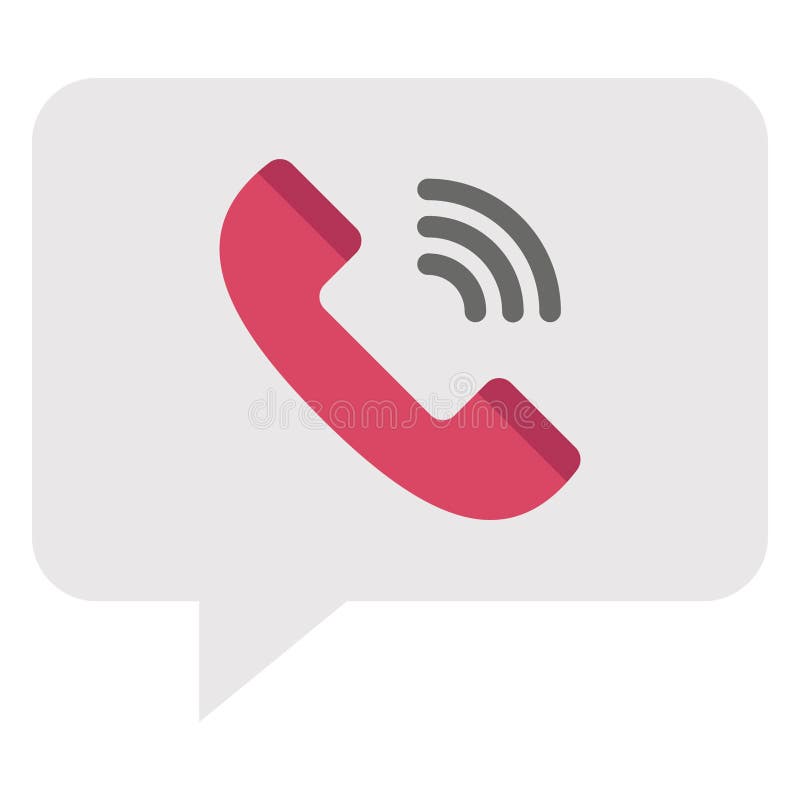 Calling, communication Color Vector icon which can easily modify or edit royalty free illustration