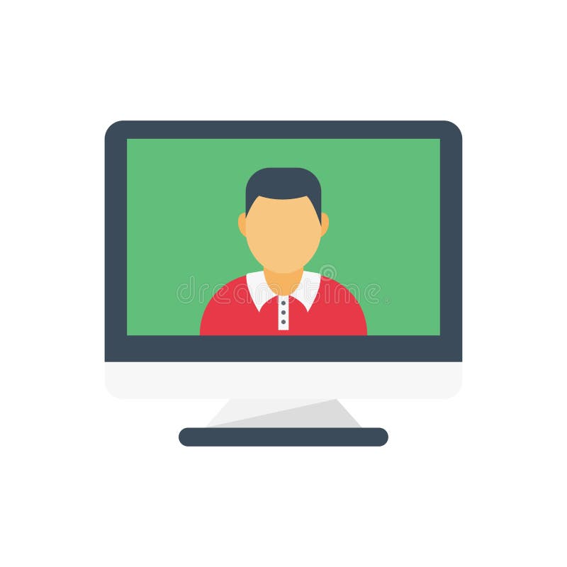 Calling vector flat color icon vector illustration