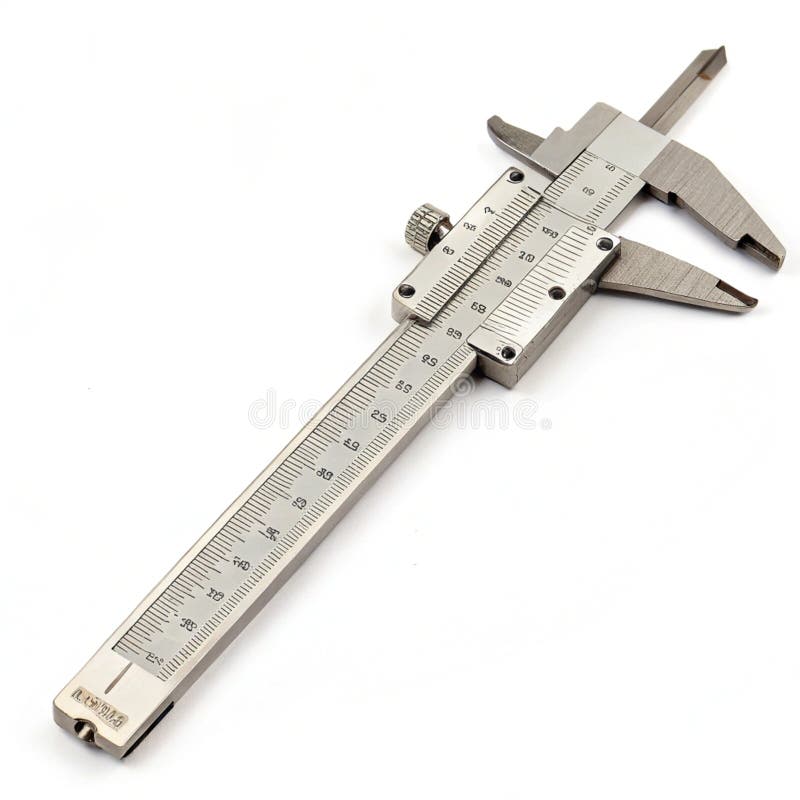 Calliper isolated on white background, Generative AI