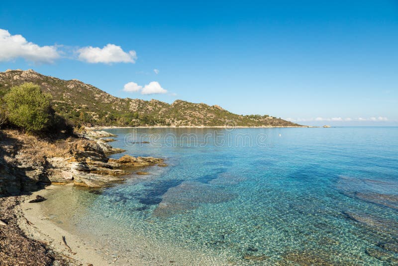 Rocky Coastline of Desert Des Agriates in Corsica Stock Image - Image ...