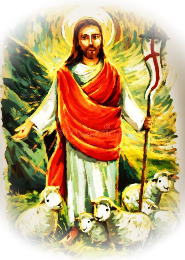 Calm Jesus Messiah and Resurrection with Nature Background ...