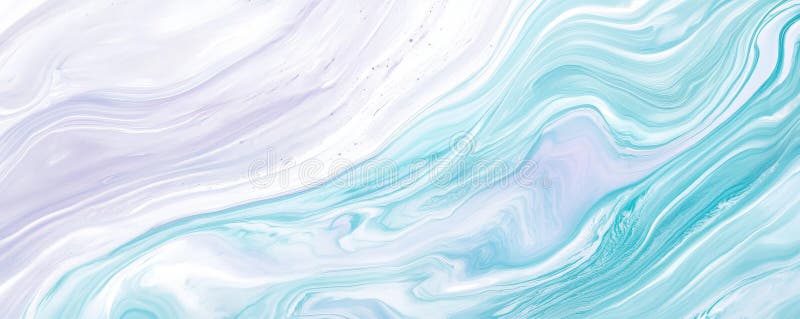 Calmarea efectului marmorat în tonurile turcoase palide stock illustration