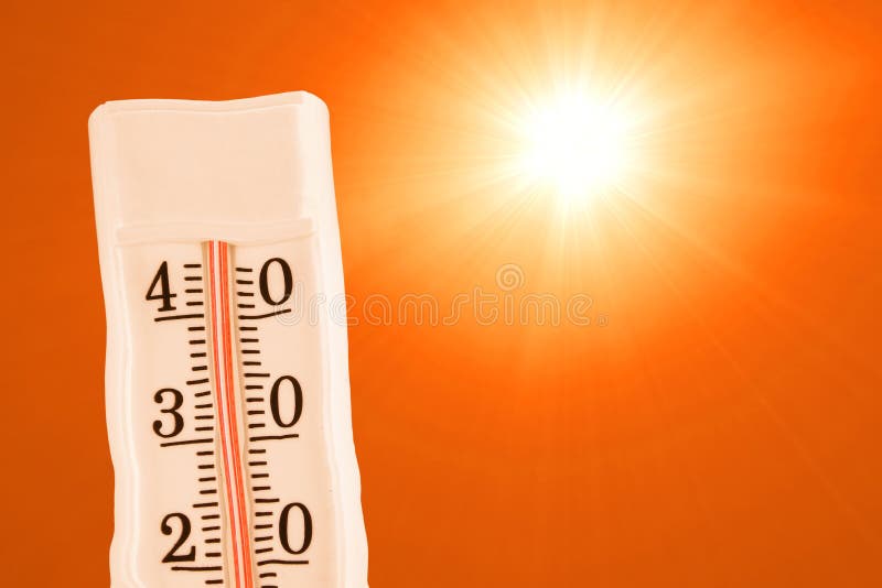 Calor extremo del verano foto de archivo