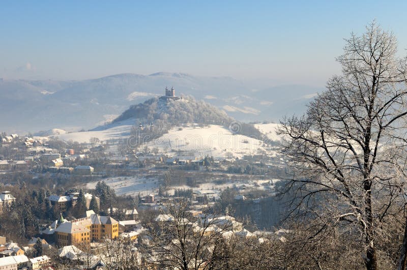 Calvary in winter, Banska Stiavnica