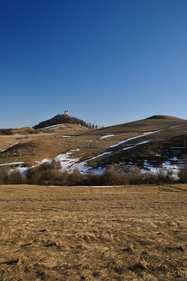 Kalvárie v zimě, Banská Štiavnica Slovensko