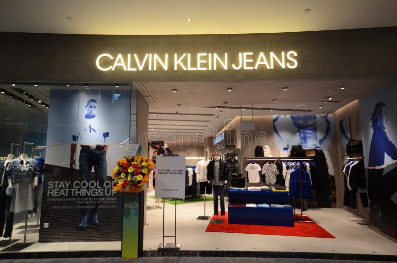 Calvin Klein Jeans Shop Front Located Inside the Jewal Changi Airport in  Singapore Editorial Photography - Image of american, brand: 145450062