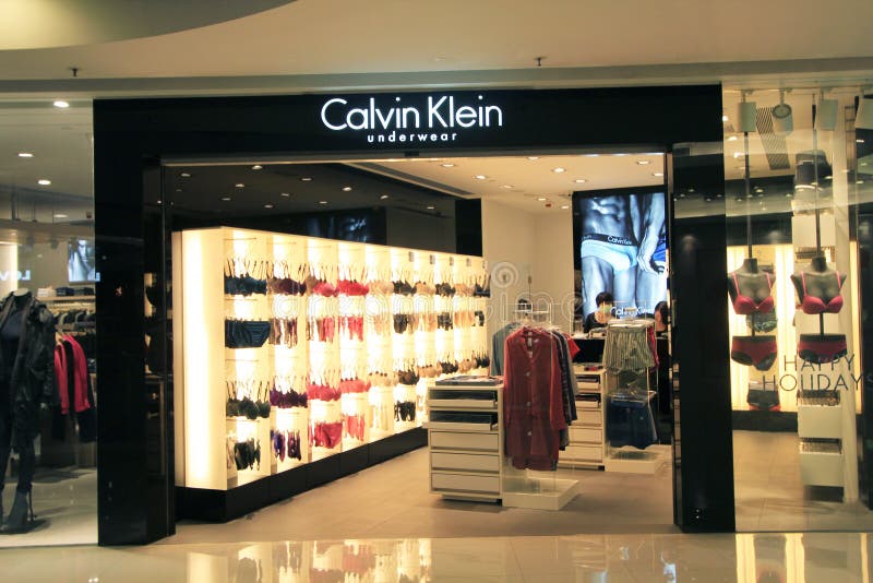 Calvin Klein Shop in Hong Kong Editorial Stock Image - Image of seller ...