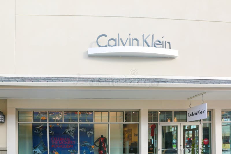 Calvin Klein store front editorial photo. Image of design - 135625681