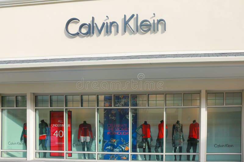 Calvin Klein store front editorial stock photo. Image of asia - 135625703