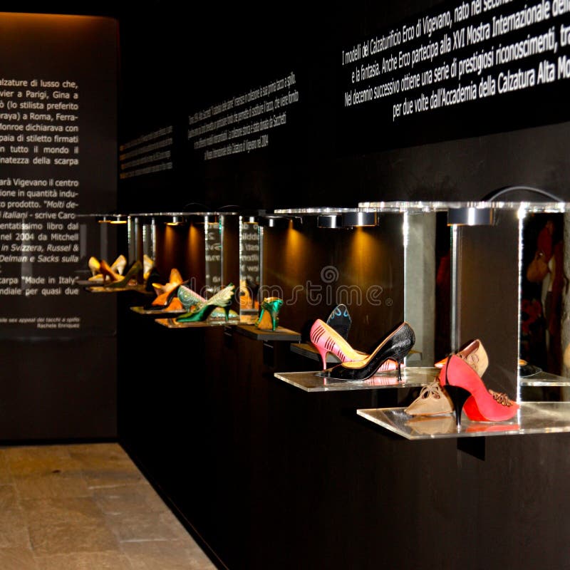 'The High Heel - Allure and Seduction' will run at the Castello Sforzesco in Vigevano from 23 February until 20 July. (It was planned until the 25th of May, but the exhibition has been postponed till the 20th of July) Vigevano was once famous as the shoe capital of Italy, with annual production during the 1960s reaching over 20 million pairs. Its shoe museum opened in 2003 to celebrate the footwear manufacturing history of the town. 'The High Heel - Allure and Seduction' will run at the Castello Sforzesco in Vigevano from 23 February until 20 July. (It was planned until the 25th of May, but the exhibition has been postponed till the 20th of July) Vigevano was once famous as the shoe capital of Italy, with annual production during the 1960s reaching over 20 million pairs. Its shoe museum opened in 2003 to celebrate the footwear manufacturing history of the town.