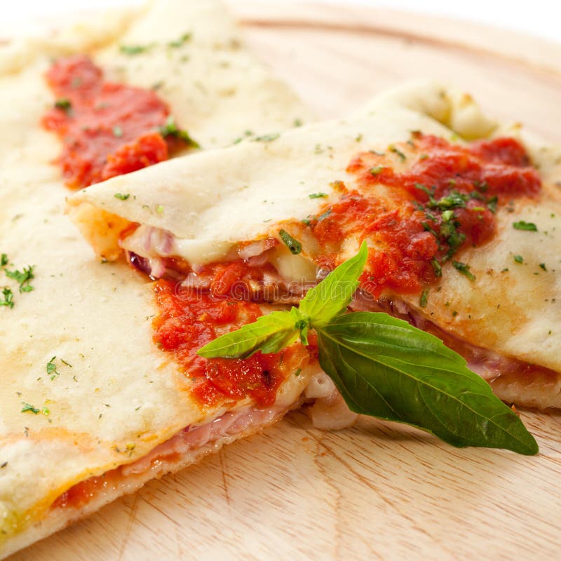 Calzone pizza stock image. Image of healthy, european 33089653
