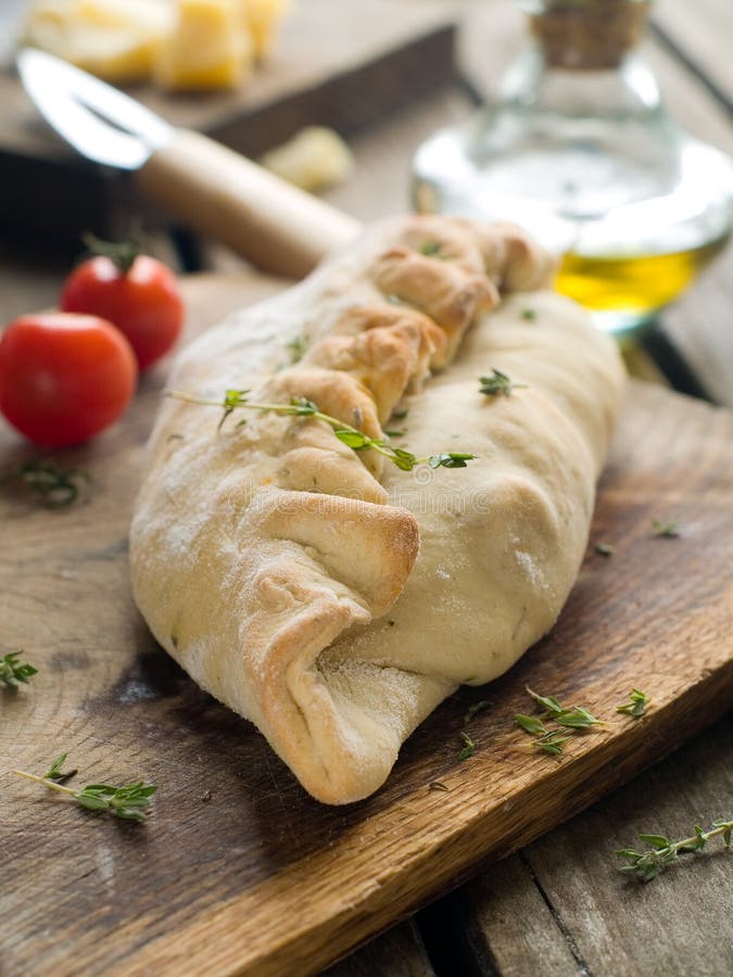 Calzone pizza stock image. Image of healthy, european 33089653