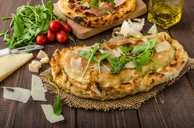 Calzone pizza stock image. Image of healthy, european 33089653