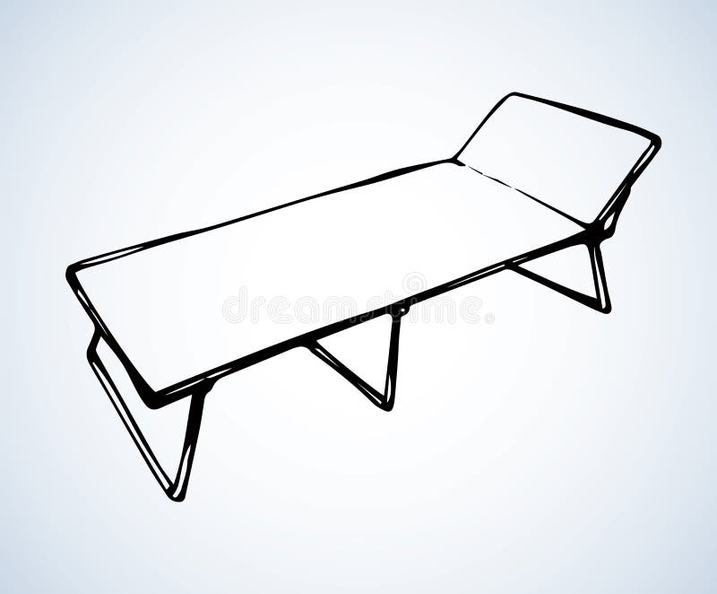 Cama de campo Gráfico del vector ilustración del vector Cama de campo Gráfico del vector ilustración del vector