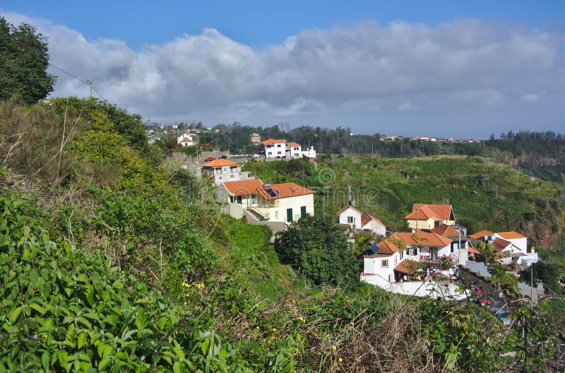 Camacha，马德拉岛，葡萄牙-从小山的一个看法