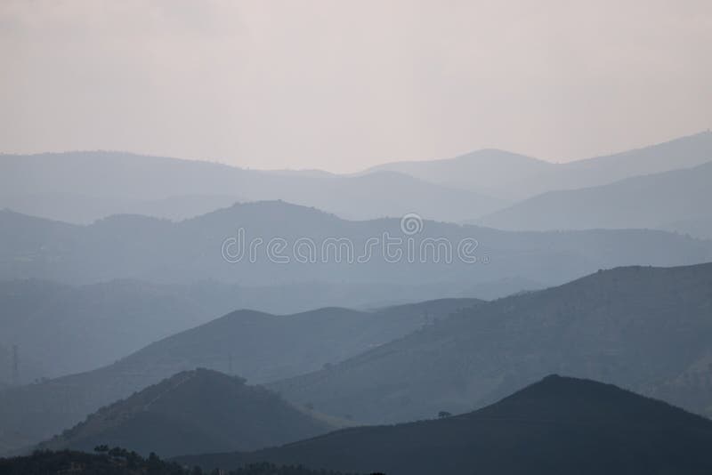 Mountain layers in the foggy mystical morning. Mountain layers in the foggy mystical morning.