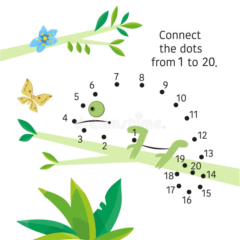 Ponto Ponto Jogo Com Resposta Crocodilo Conecte Pontos Por Números imagem  vetorial de KidLand© 542951006