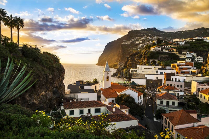 Camara de Lobos, Madeira Island royalty free stock photos Camara de Lobos, Madeira Island royalty free stock photos