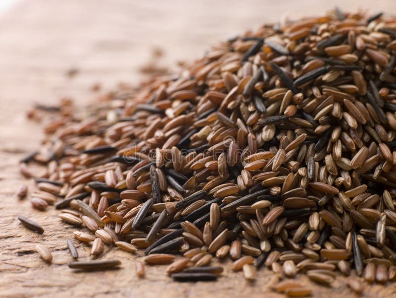 Close Up Of Red Camargue And Wild Rice. Close Up Of Red Camargue And Wild Rice