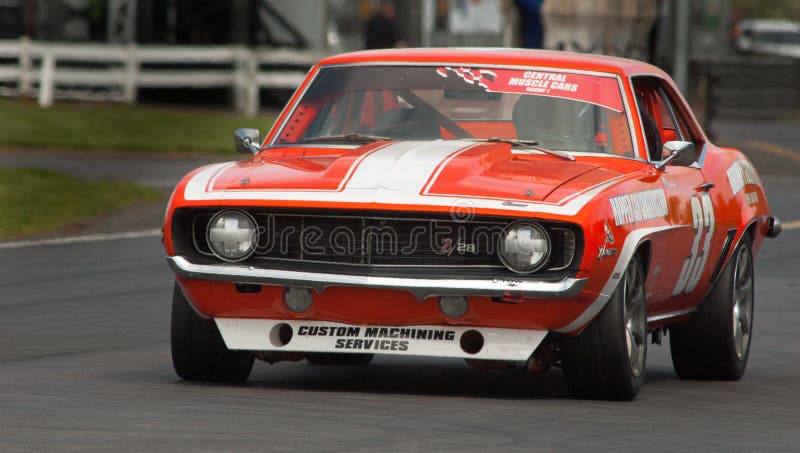 Camaro Muscle Car Racing royalty free stock photo
