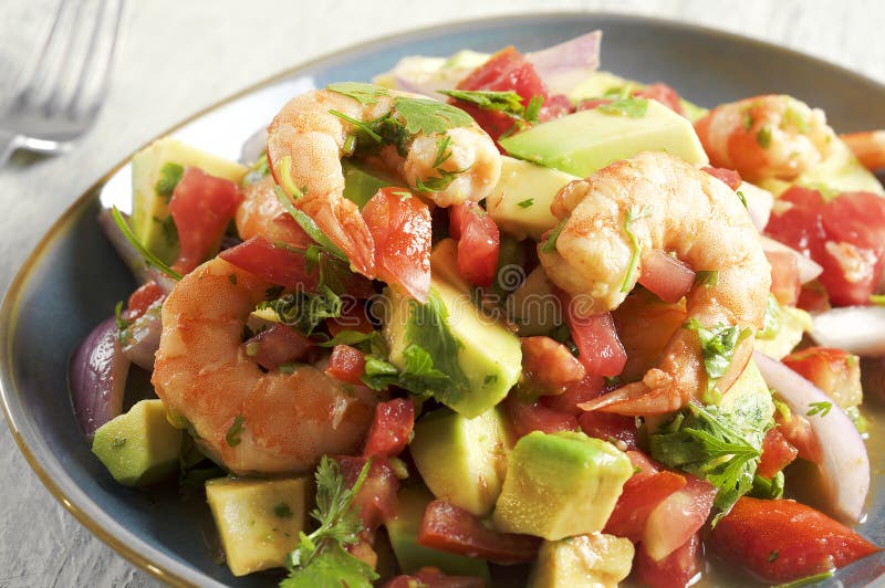 Camarones жулика Ceviche - ceviche креветки стоковые фотографии rf Camarones жулика Ceviche - ceviche креветки стоковые фотографии rf