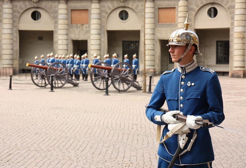 Cambiamento reale della protezione, Stoccolma immagini stock Cambiamento reale della protezione, Stoccolma immagini stock