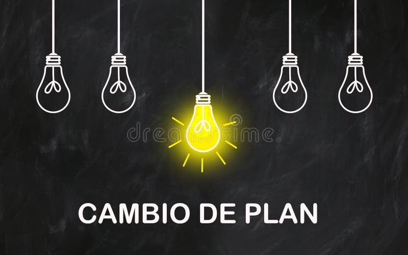 CAMBIO DE PLAN.chalk light bulb