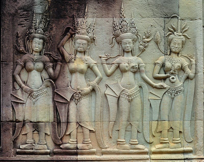 Cambodia Angkor Wat: Bas reliefs