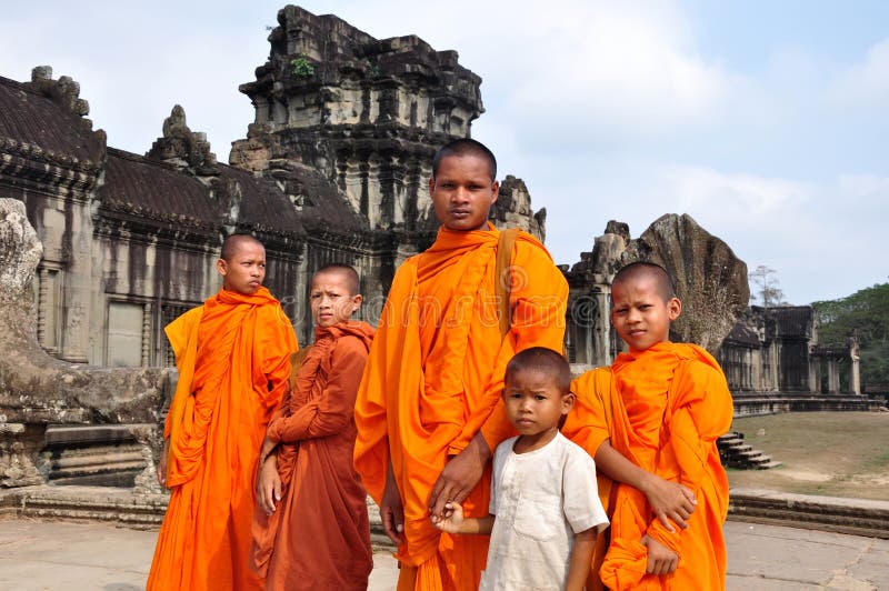 Cambodian monks