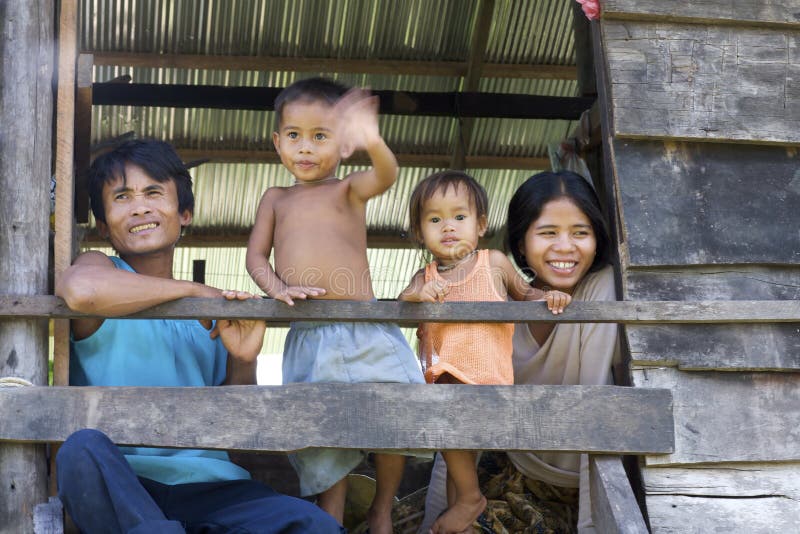 Cambodjaanse Familie stock afbeeldingen Cambodjaanse Familie stock afbeeldingen