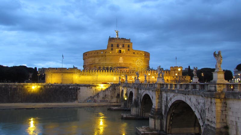 Castello San Angelo in Rome Stock Image - Image of rome, tiber: 62798605