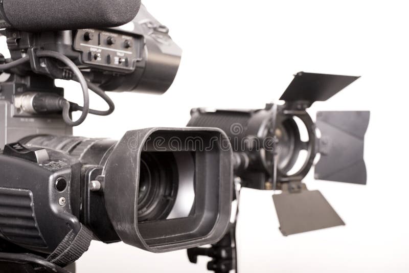 Camcorder and light stock photos