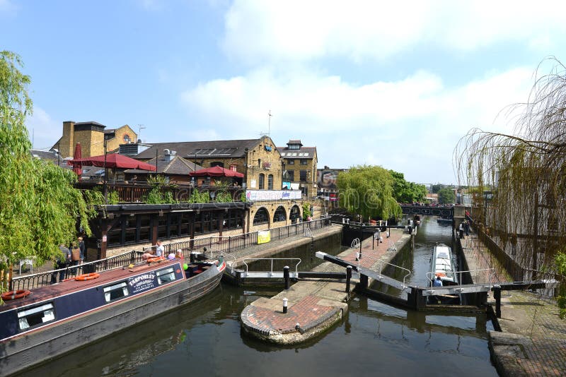 Camden Lock a Londra, Regno Unito fotografie stock Camden Lock a Londra, Regno Unito fotografie stock