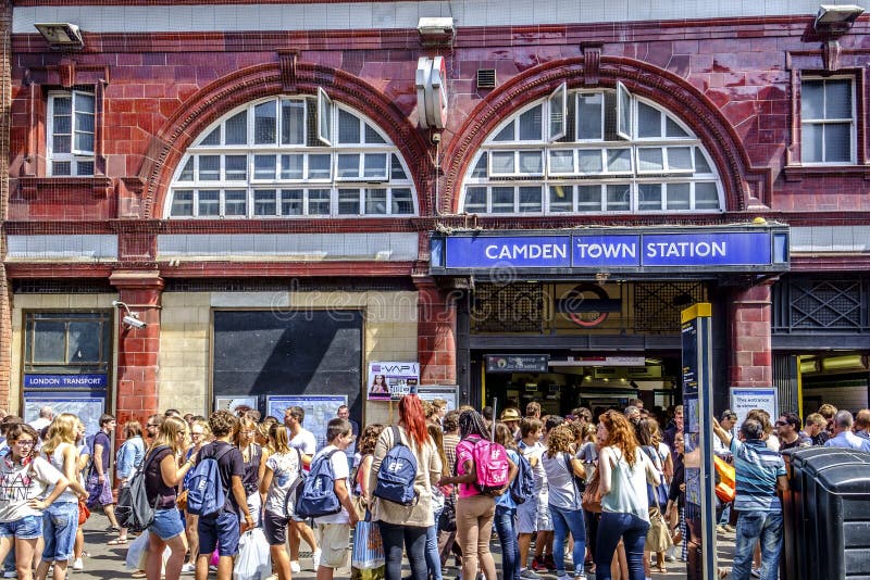 Camden Town station tube of London England