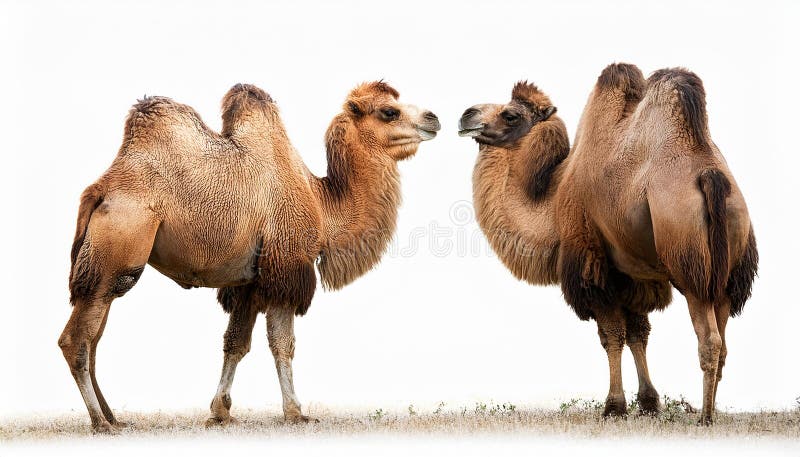 Camel, isolated on a white background, Ultra Realistic vector illustration