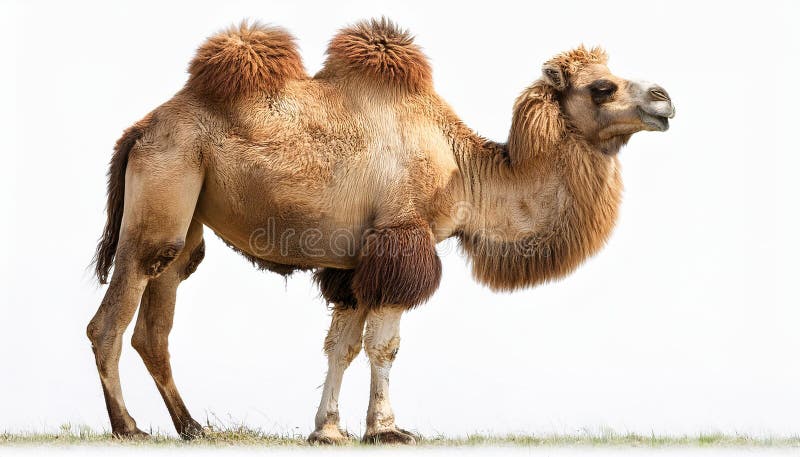 Camel, isolated on a white background, Ultra Realistic royalty free illustration