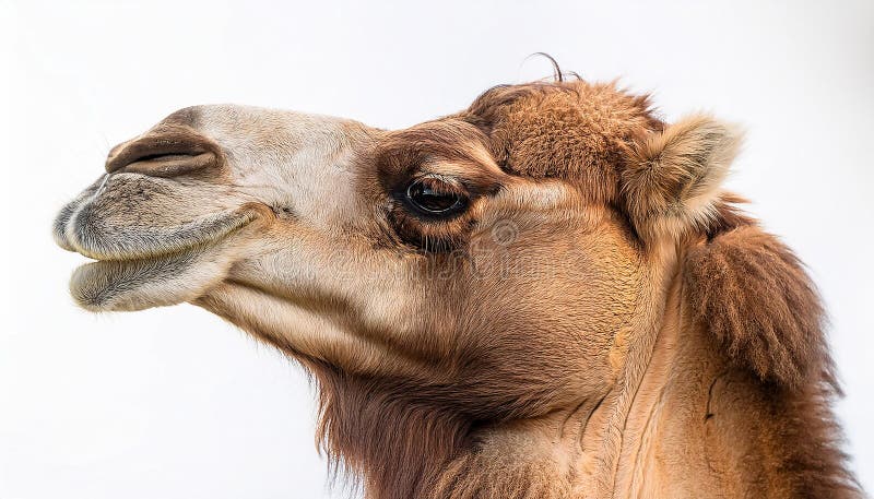 Camel, isolated on a white background, Ultra Realistic stock illustration