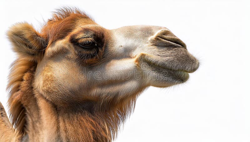 Camel, isolated on a white background, Ultra Realistic stock illustration
