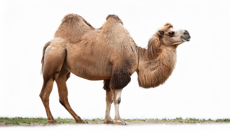 Camel, isolated on a white background, Ultra Realistic royalty free illustration