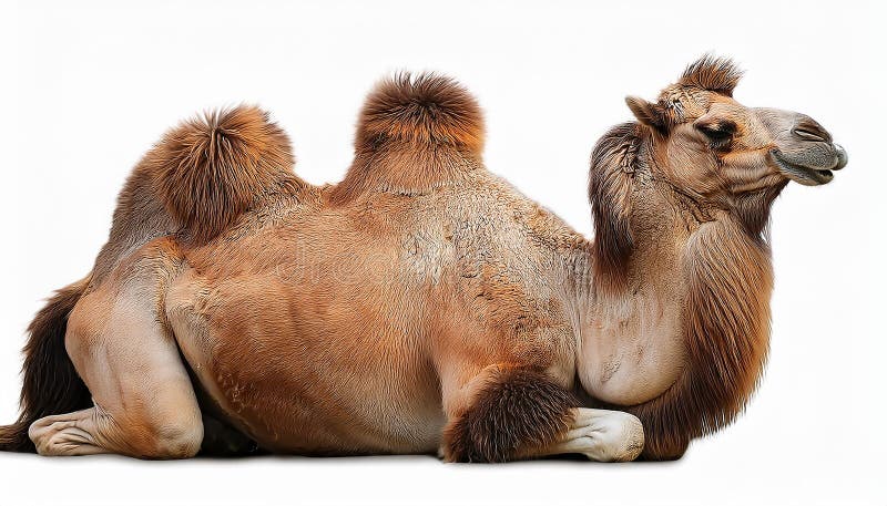 Camel, isolated on a white background, Ultra Realistic stock illustration