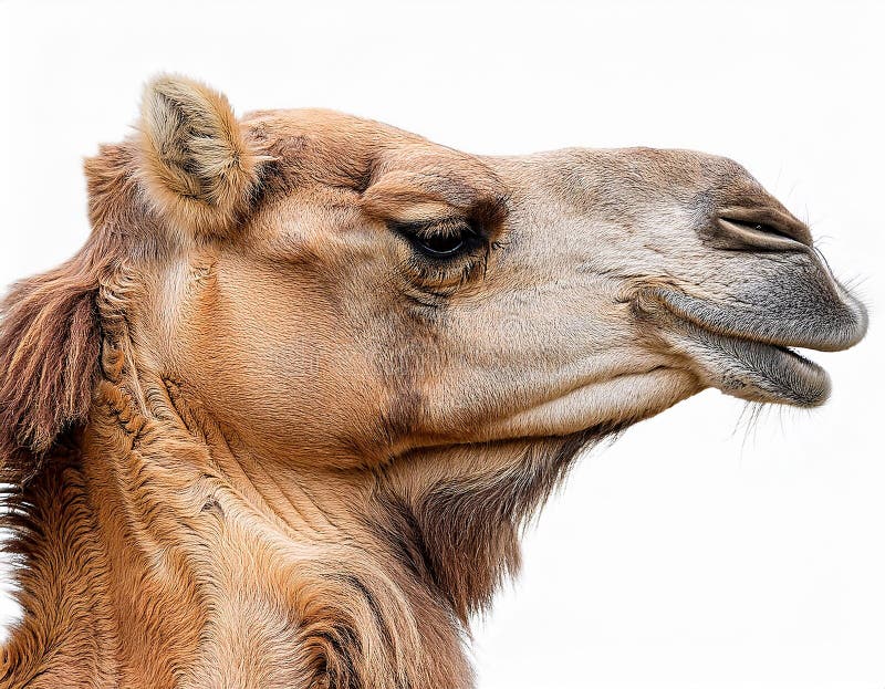 Camel, isolated on a white background, Ultra Realistic vector illustration