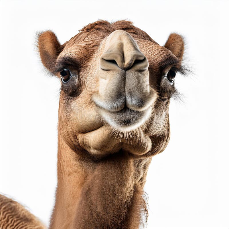 Camel, isolated on a white background, Ultra Realistic vector illustration