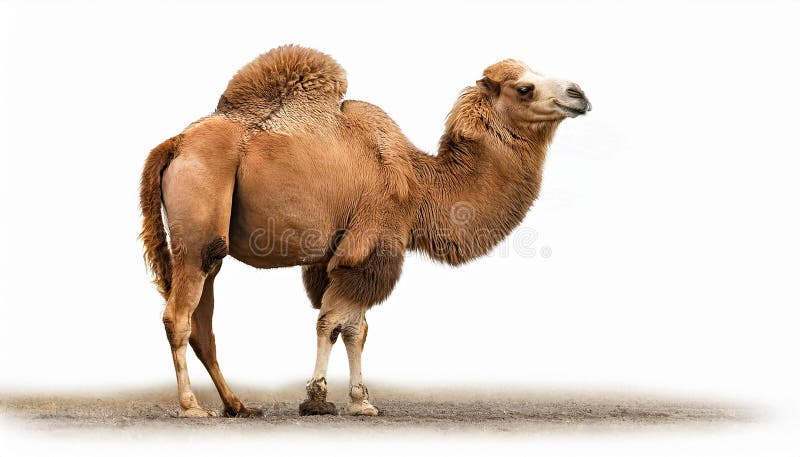 Camel, isolated on a white background, Ultra Realistic vector illustration