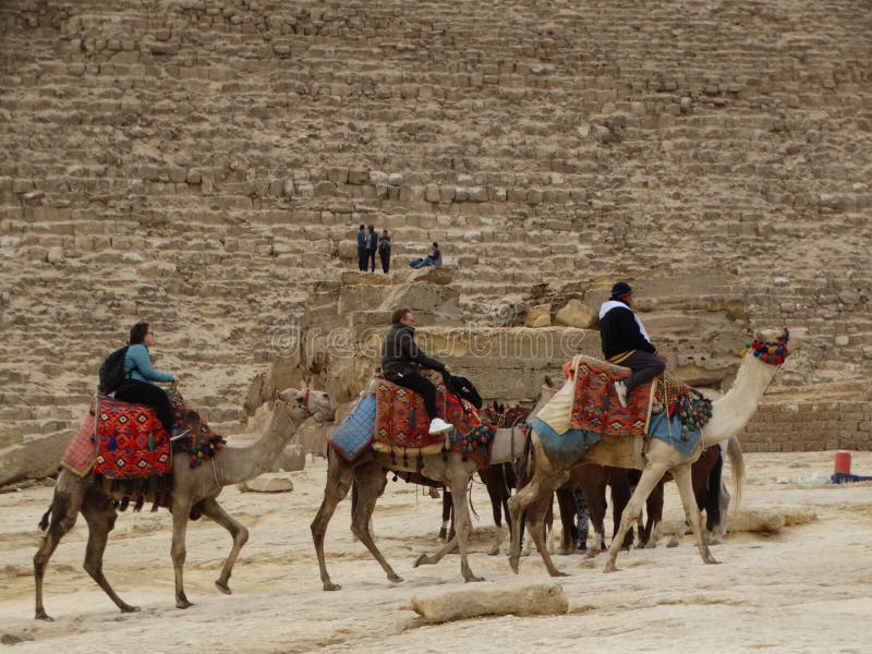Giza Pyramids, Egypt royalty free stock image
