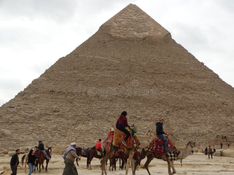 Giza Pyramids, Egypt royalty free stock image