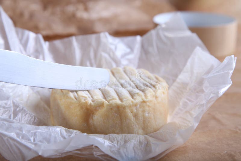Camembert Cheese and Knife stock image. Image of tasty 28970919